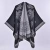 Women's Fashion Jacquard Imitation Cashmere Shawl - Thickened, Warm, Large Cape Scarf