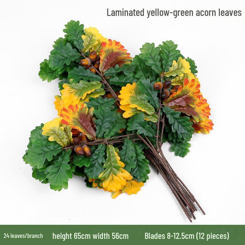 Artificial Banyan Branches with Laminated Plastic Leaves for Landscaping and Decoration