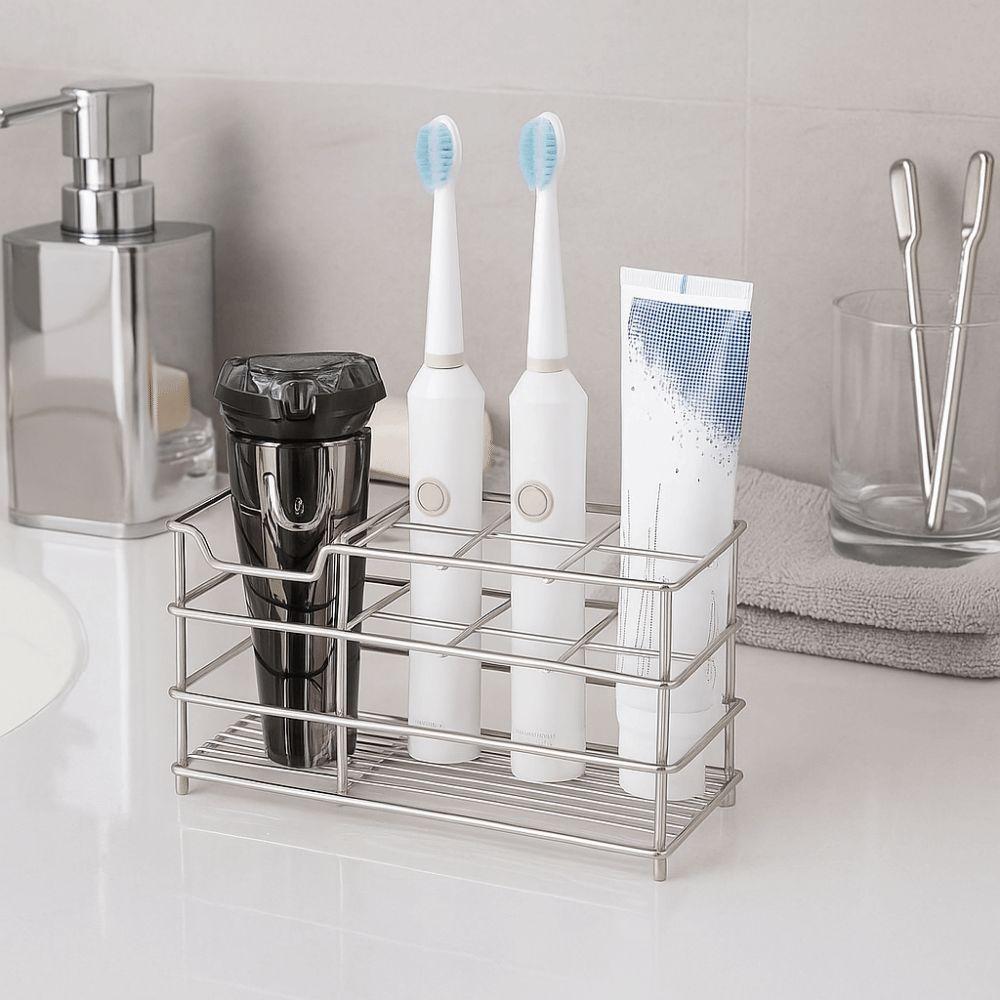 Stainless Steel Toothbrush Holder Easy To Clean Shower Table Bracket  Bathroom