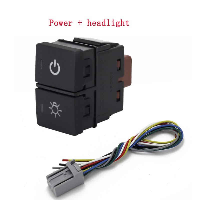Dual Key Switch Dual Switch Fog Lights Radar Power Supply LED Headlight Switch Button For Honda URV CRV AVANCIER CITY Accord