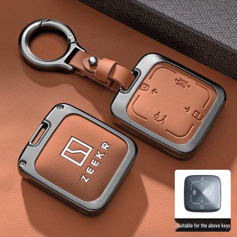 Bluetooth Schlüsseletui für Zeekr JiKe 007 - Auto Zubehör Schale, Schnalle und Herren Tasche