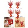 Chinese Lunar New Year Decoration Table Centerpiece Artificial Red Berry Branches for Birthday Desk Home Hotel Living Room