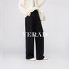 Ya Lida Women's Lyocell Blend Slim Straight Wide-Leg Casual Pants