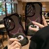 Phone Case: 2D Flat Samsung Galaxy A34 A35 S20 S22 S21 FE Plus Ultra Protective Case, Little Black Cat Toy Probe, Christmas and Halloween Gifts