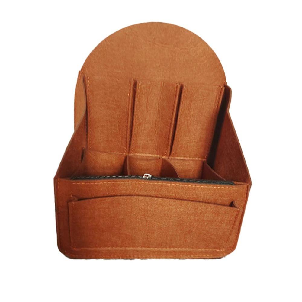 

Фетровый вкладыш-рюкзак, многослойная дорожная косметичка, органайзер для рюкзака, студенческий коричневый