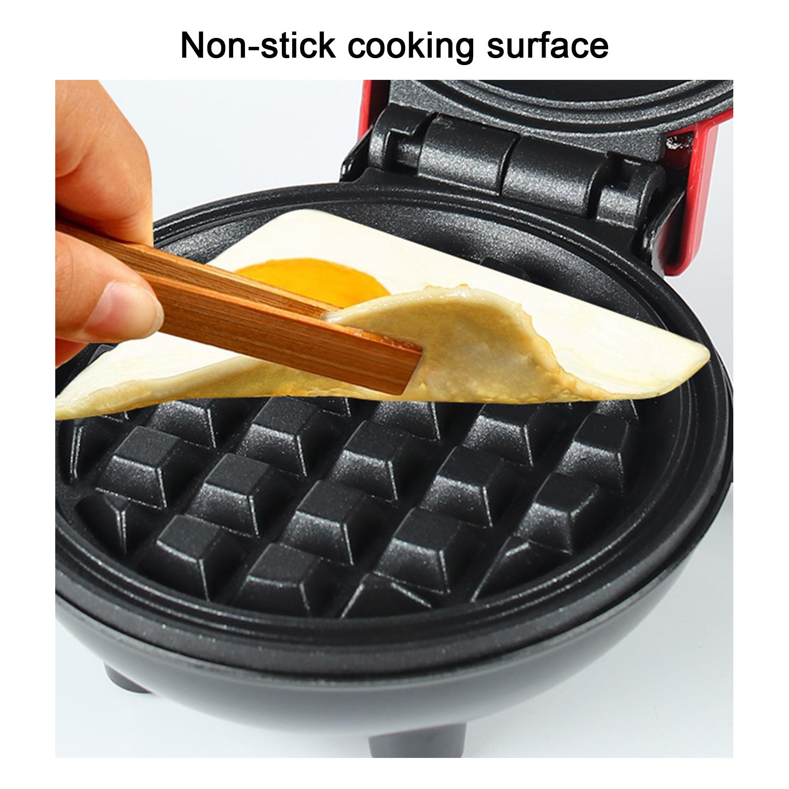 Мини электрическая вафельница Bubble Egg Cake Oven Breakfast Love Heart Shaped Waffle — фото 3