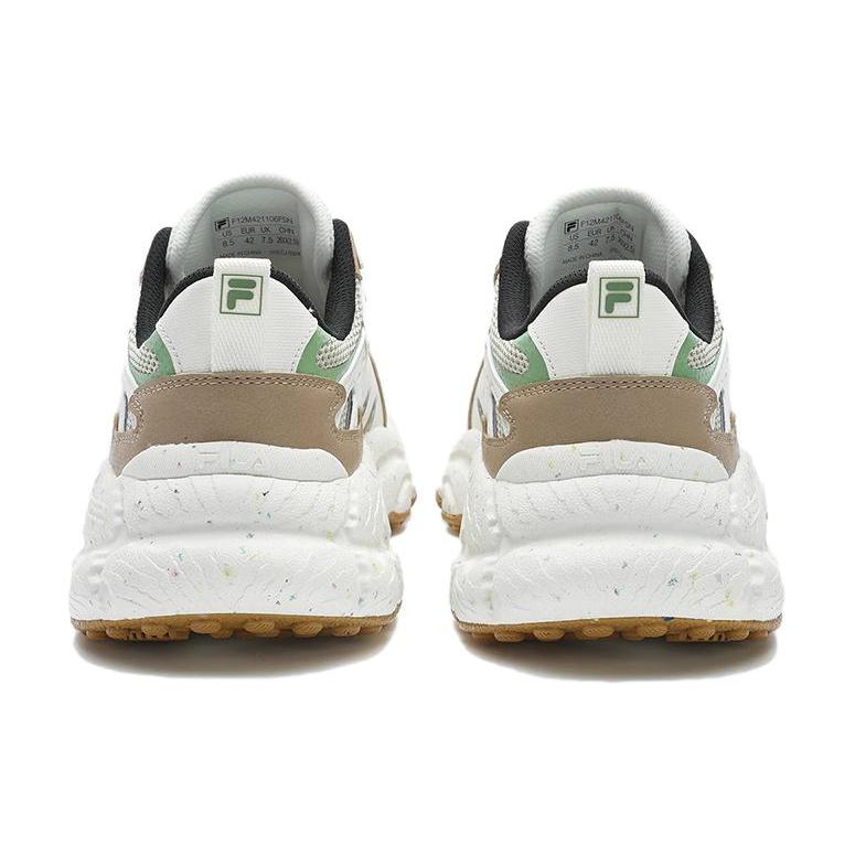 New FILA Fern Cushioning Wear-Resistant Low-Top Chunky Sneakers Men's White Brown F12M421106FSN