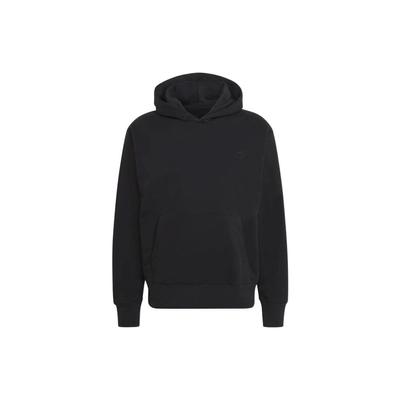 Adidas Originals Trefoil Μονόχρωμο Κεντητό Φούτερ με Κουκούλα Μακρυμάνικο Φούτερ Ανδρικά Τοπ Μαύρο HN6934