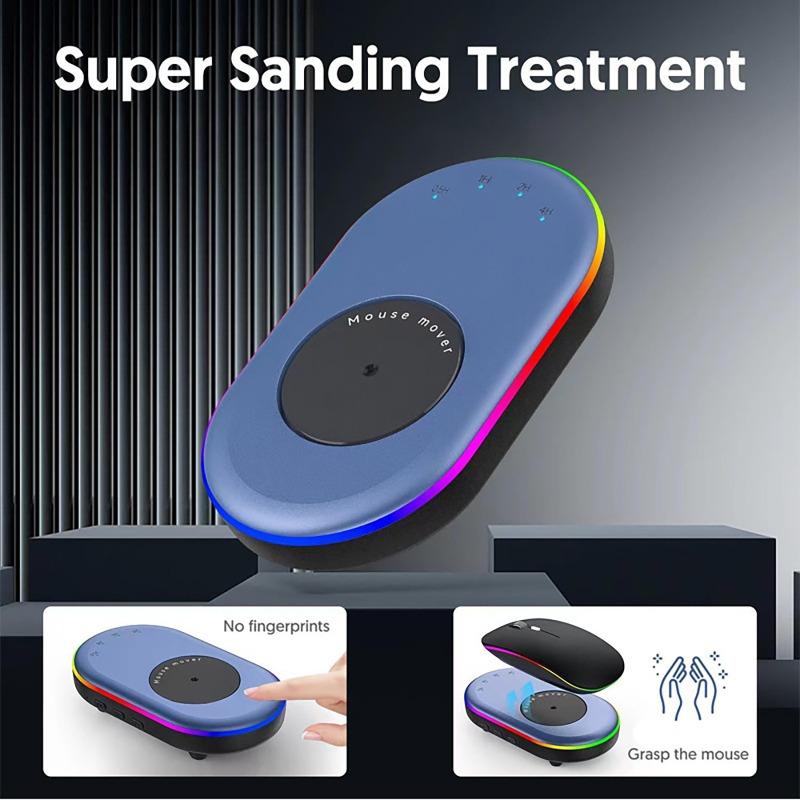 Virtual Mouse Mover Rotary Mouse Shaker Anti-Sleep Mover Automatic Mouse Movement with ON/OFF Switch for Computer Awakening