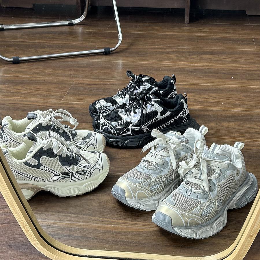 Hong Kong Style Platform Mesh Dad Shoes Women's Ins Tide 2025 New Retro Lace-up Casual Height-increasing Sports Shoes Women