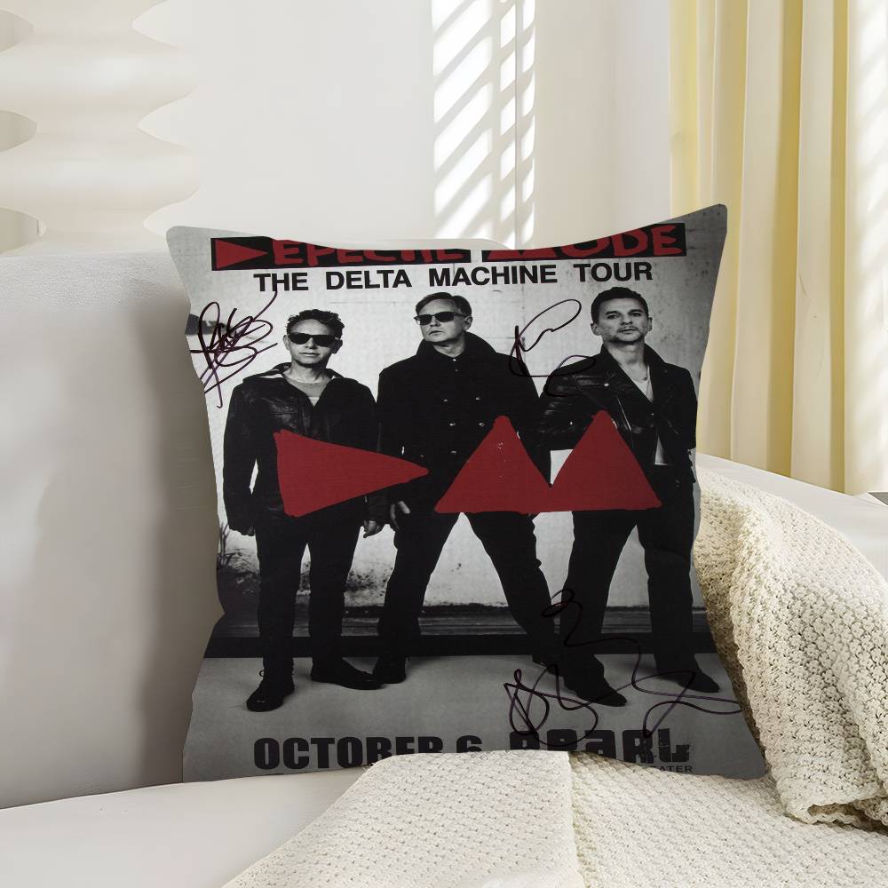 Depeche-Mode Singer Star Cushion Cover Polyester Sofa Cushions Decorative Throw Pillows Home Decoration Pillowcover