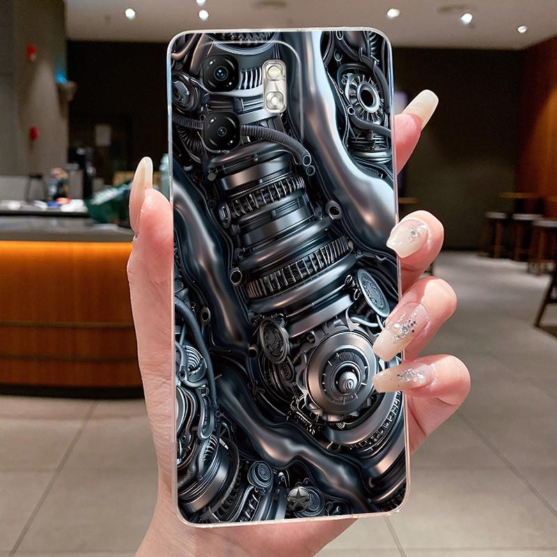 For Infinix Smart 9 X6532 Case Infinix Hot 50i Cover X6531 X6531B Silicone Luxury Dragon Cute Cool Boys Girls Transparent Bumper