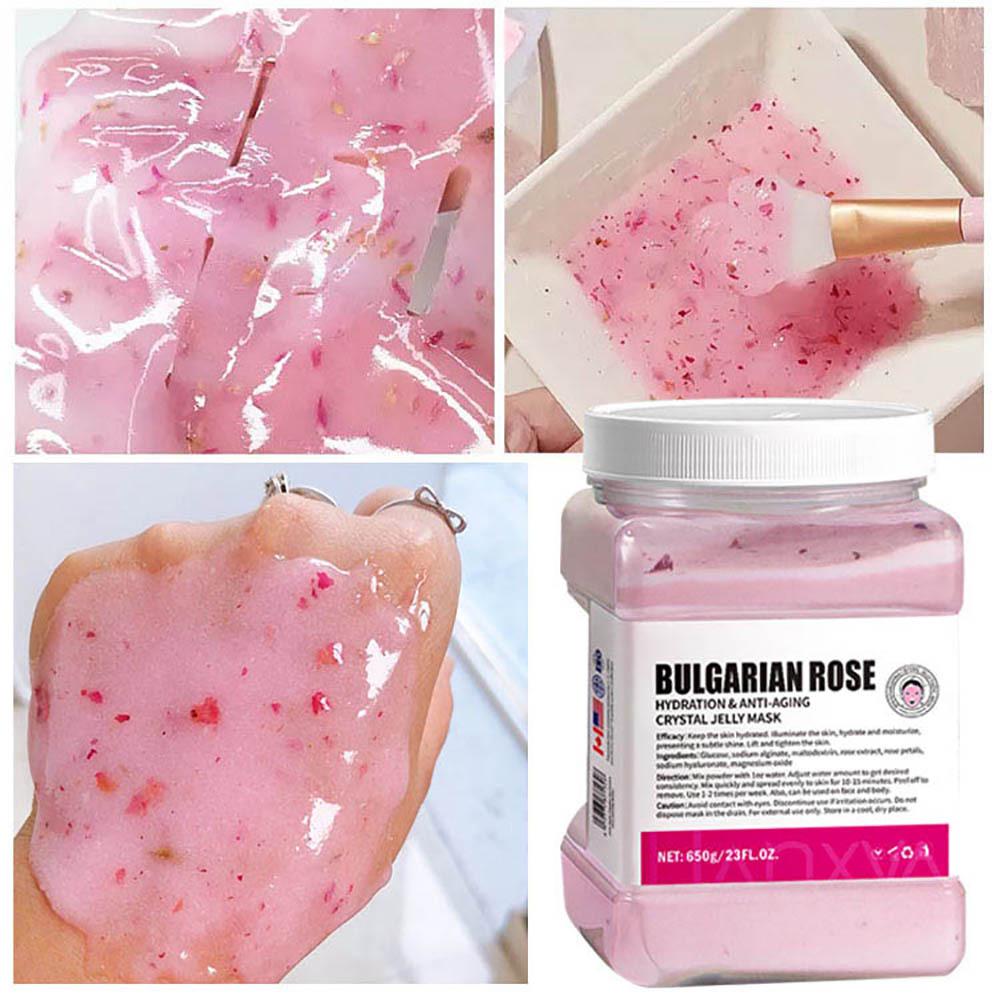 All Natural English Rose Petal Soft Mask Powder - 650g Crystal Jelly Moisturizing Formula