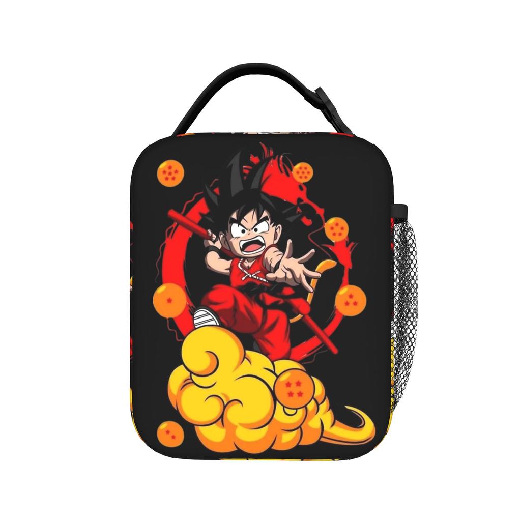 Son Goku DBZ Thermal Lunch Bags Lightweight Vegeta DBZ Lunch Container Cooler Carrier Lunch Box Tote College Journey Girls Boys