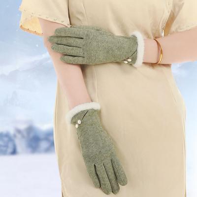 Guanti invernali da donna touch screen antivento caldi guanti termici in maglia