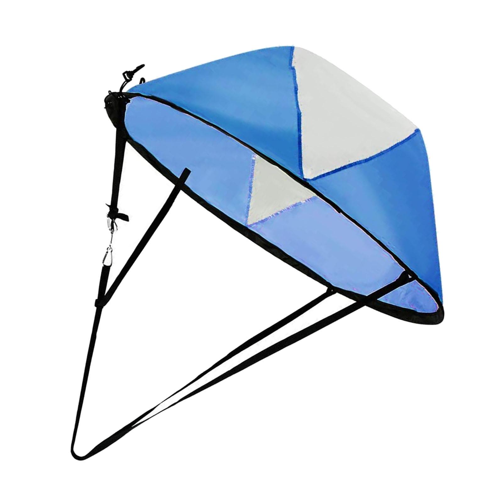 

Kayak Downwind Wind Sail,42 Foldable Paddle Board Rowing Windsurfing w/Clear