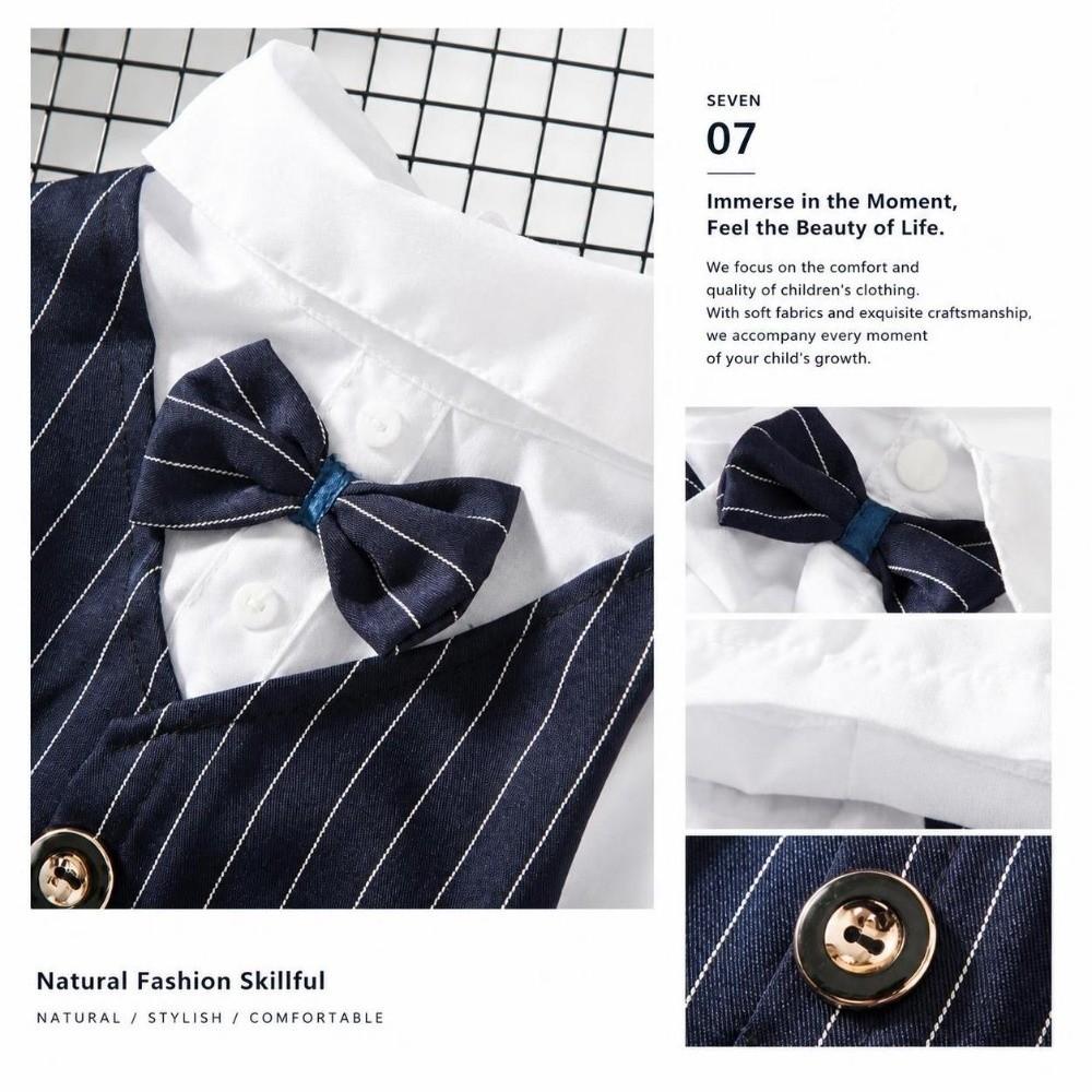 Short Sleeve Dog Wedding Suit Button Closure Small Dog Clothes Dog Costume Vest  Wedding Ceremony