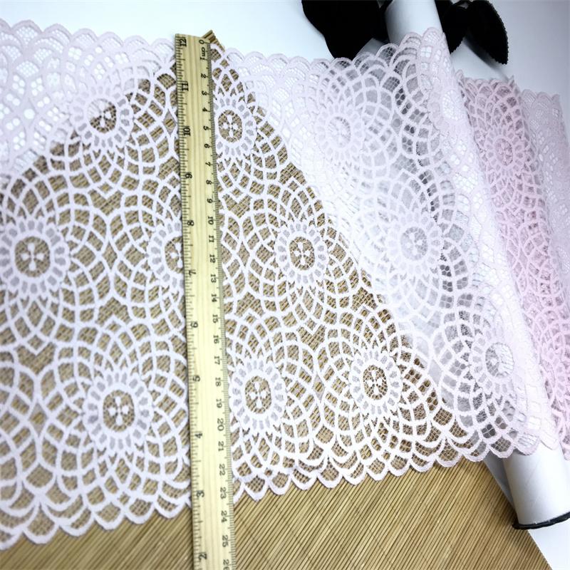 23.5cm wide Stretch Mesh Lace, Hollow Spandex Lace for Lingerie, Bra, Underwear, Sewing & Crafting