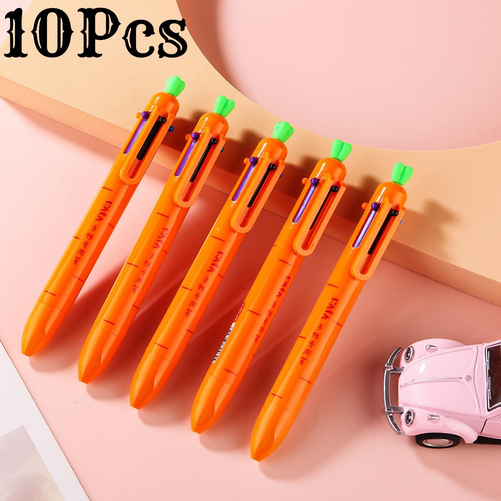 

1Pc Cute Cartoon Carrot Pen Fluent Writing Suitable for Office Work, Brushing Questions, Signing Writing, Diaries, Notes, Student Classroom Prizes, Random style1Pc