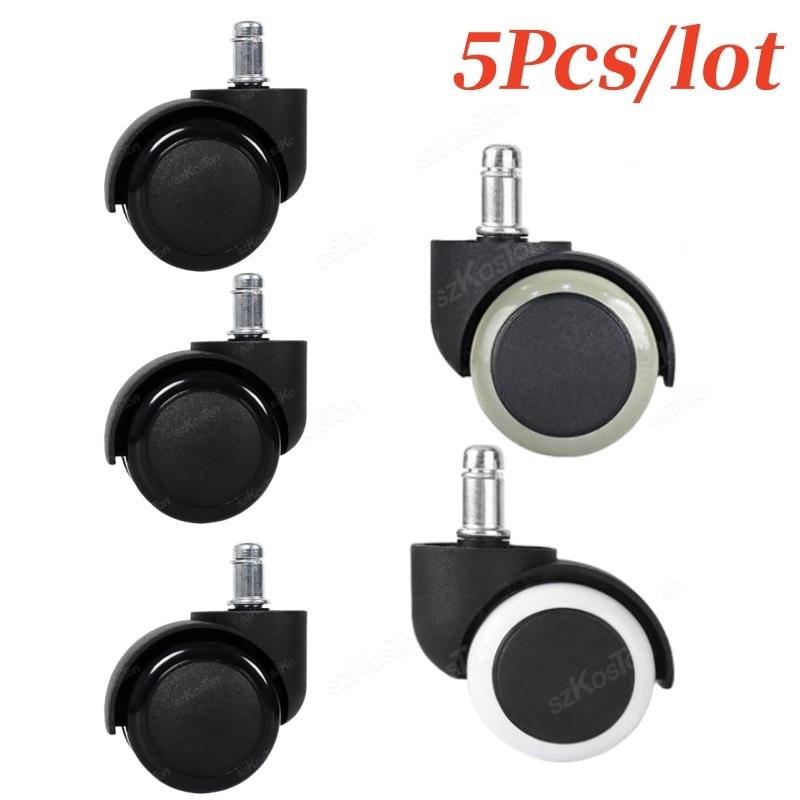 1 Pcs 1inch Universal Mute Office Chair Wheel Caster Heavy Duty Swivel Castor Replace Furniture Wheels Roller Rubber Brake DIY