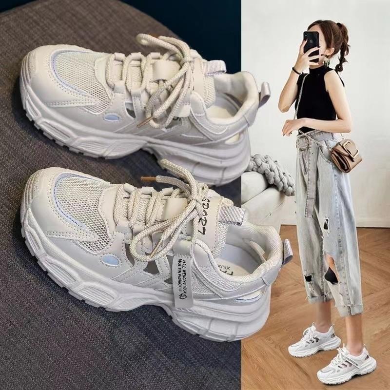 Mesh breathable dad shoes women's hole shoes new autumn hollow bag head sandals casual sports