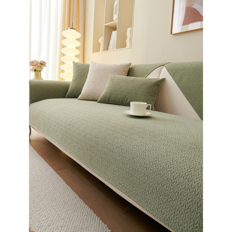 

Чехол для диванной подушки из шенилла, ткань Four Seasons, универсальное полотенце для дивана, нескользящее покрытие, одеяло, устойчивое к царапинам 70*70cm