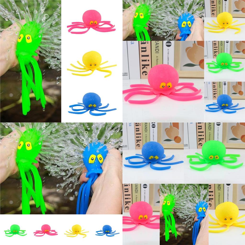 Animal Marinho Squishy Polvo Brinquedo de Banho Para Crianças Tpr Brinquedo Para Brincar na Água e Aliviar o Estresse