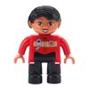 Big Building Blocks Boy Girls Family Policemen Figures Doll Compatible Duplos Children Kids Self Locking Bricks Assemble Toys