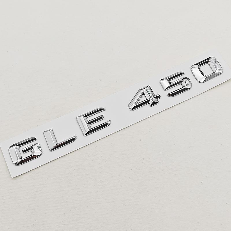

3D ABS Car Letters Logo GLE400 GLE450 Rear Trunk Badge Sticker Emblem For Mercedes Benz GLE Class GLE 400 GLE 450 Accessories