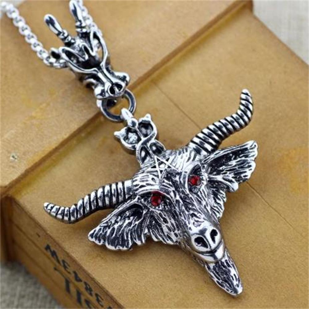 New Blood Red Gothic Inverted Cross Pendant Necklace Jewelry European and American Punk Style Cross Jewelry