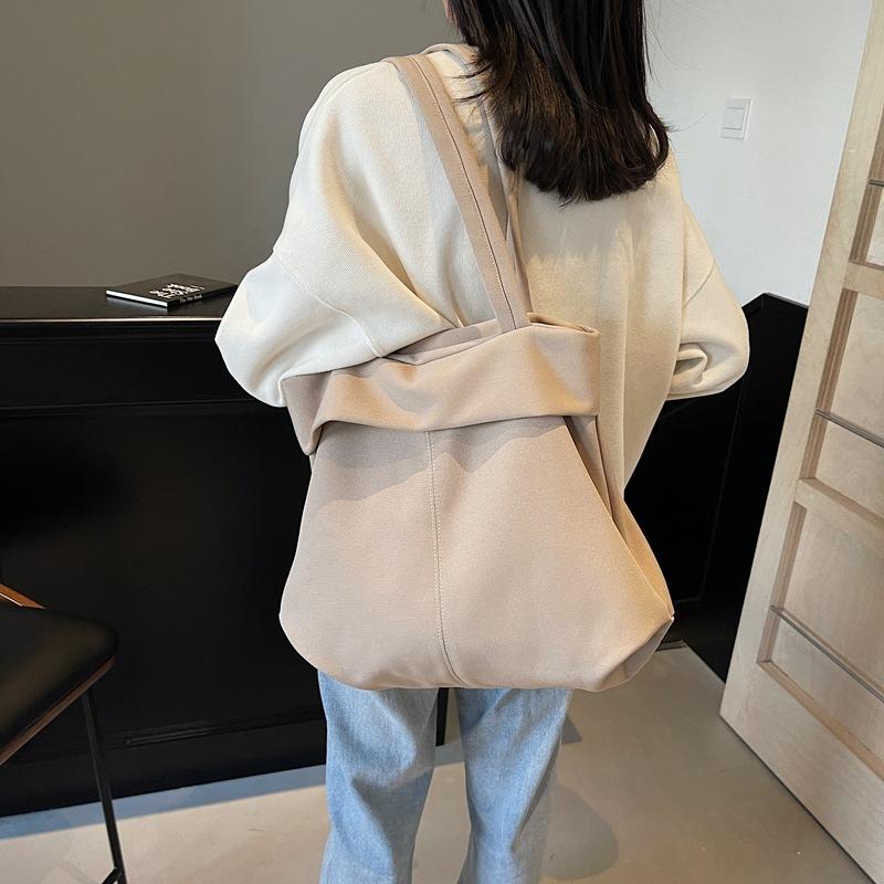 Women's Casual Bag 2025 Fall New Fashionable Simple Handbag Student Class One Shoulder Crossbody Bag Canvas Bag