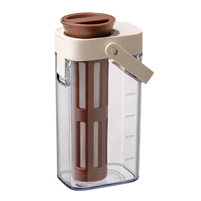 

Dishwasher Safe Cold Brew Coffee Pot with Detachable Parts Iced Coffee Maker Leak Proof Container with Handle and Lid 1