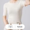 Women's 100% Wool Slim Fit Round Neck Knit Top