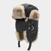 Waterproof Trapper Hat Faux Fur Lining Bomber Hat New Earflap Hat  Skiing