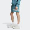 Adidas Originals Three Stripes Color Block Loose Fit Straight Leg Casual Shorts Men Shorts Polar-Blue IM2091