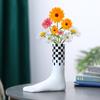 Vasă creativă pentru picioare Vasă hidroponică din rășină Aranjament floral pentru decorarea casei Ornamente de artă pentru birou Decorarea grădinii