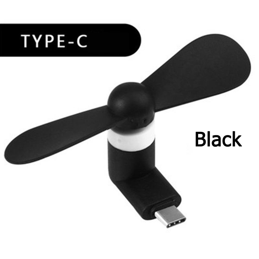 Portable Type C Cooling Fan Mini Micro USB Fan For Mobile Phone Power Bank Gadgets Cool Fans For Macbook Pro Cell Phone Android