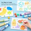 Shuttle Art Dot Marker 12 Color for Washable Color Includes Coloring Drawing Easy To Gift Pens, Set, 40ml, Water-Based, Washable, Kids, Pens, Book,