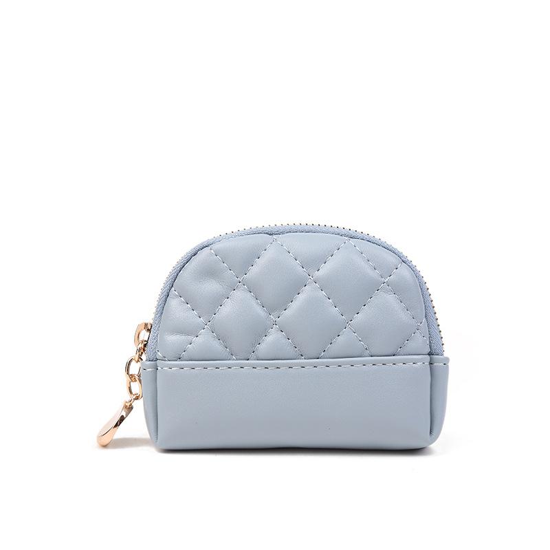 Women's Purse, Zipper Clutch, Women's Coin Purse, Short Diamond-shaped Card Bag