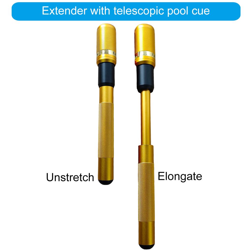 Billiard Pool Cue Extension Aluminium Alloy Telescopic Pool Cue Extension Billiard Cue Extender Billiards Stick Butt End