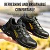 Rotating Button Breathable Work Shoes For Men Anti-Smash Anti Puncture Safety Shoes Men Boots Indestructible Shoes Male Sneakers