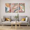 3pcs/Set Abstract Canvas Wall Art Painting Colorful Red Green Yellow Blue White Modern Bedroom LivingRoom Office Home Decoration