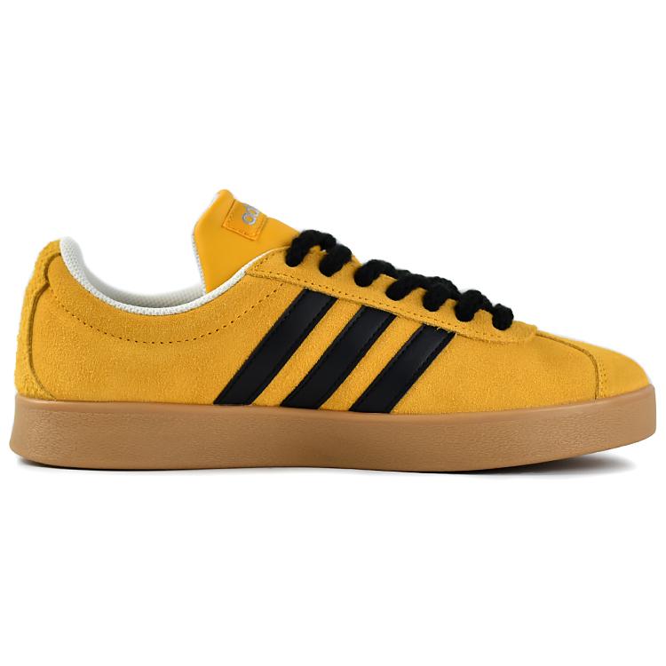 Adidas VL COURT 2.0 Slip Resistant Abrasion Resistant Low top Skateboard Shoes Unisex Brown JI0495(Team679-AD)