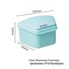 Trapezoidal Dental Retainer Case for Orthodontic Braces and Dentures