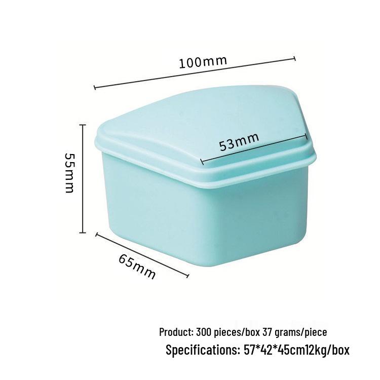 Trapezoidal Dental Retainer Case for Orthodontic Braces and Dentures