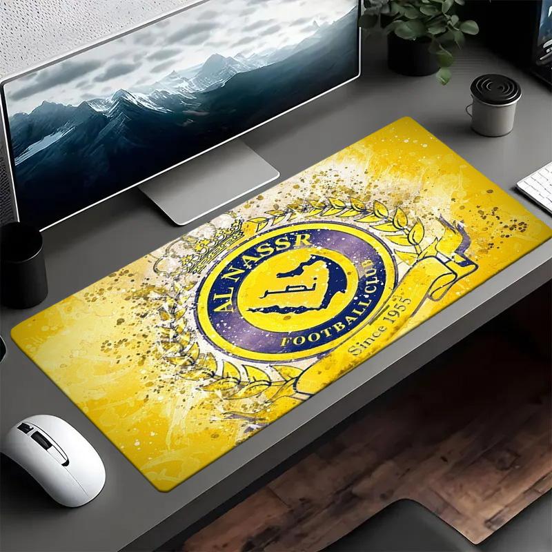 Al-Nassr Football Club Mouse pad Mouse pad, Gaming Mouse Pad, keyboard pad, Desk Decor for computer notebook Fan Gift Birthday Gift
