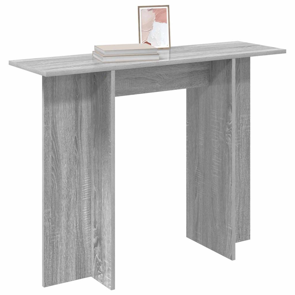 Console Table Grey Sonoma 100 X 30 X 75 Cm Particleboard
