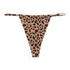 Hot leopard print foreign trade thong women's bikini large size sexy low waist seamless t-word panties