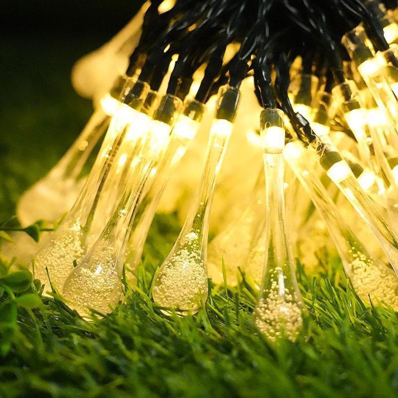 LED Solar Bubble Ball String Lights for Outdoor Ambiance
