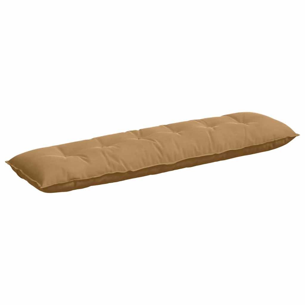 Back Cushion Brown 180 x 50 cm Cord Fabric